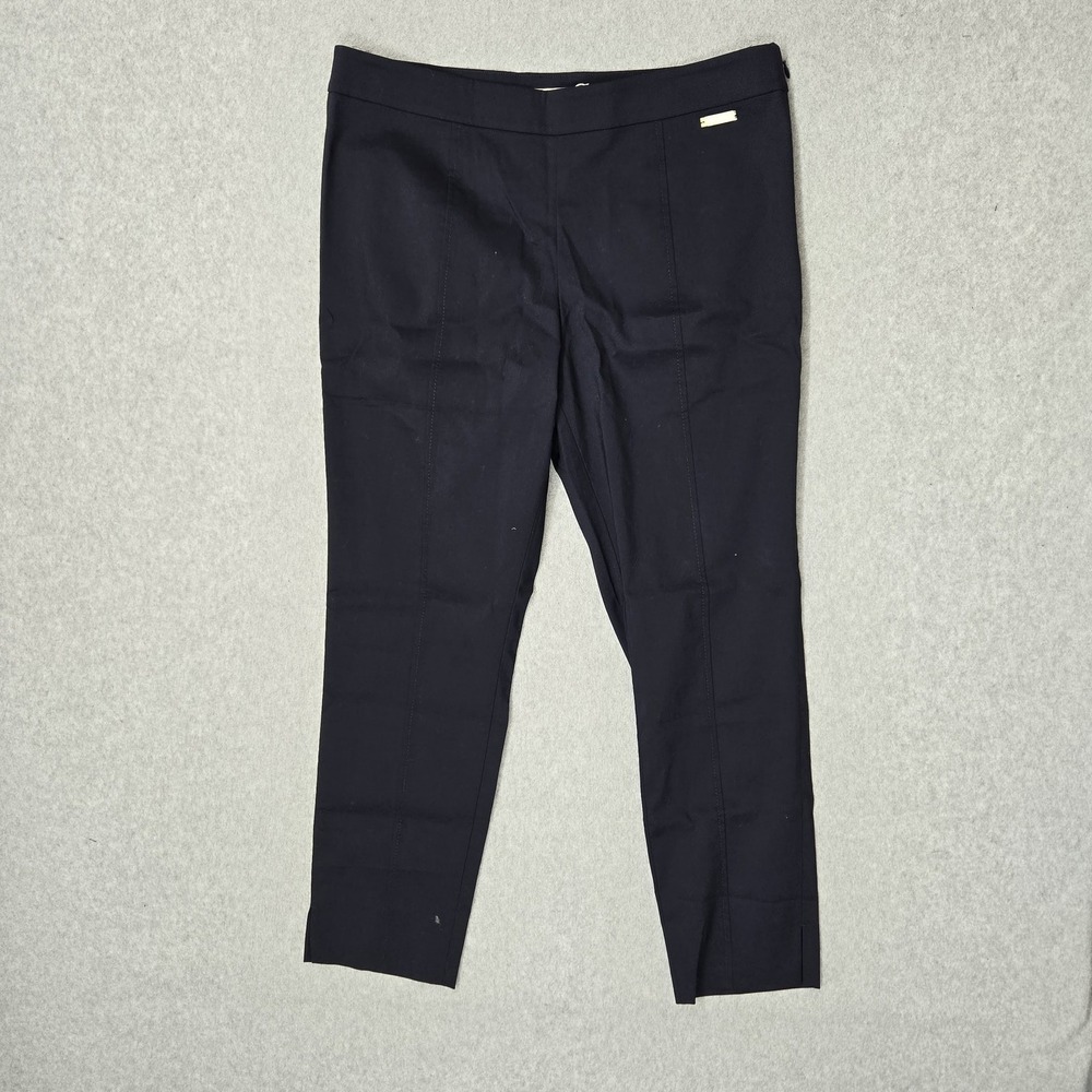 Tory Burch Women Pants 10 Navy Dress Pants Callie Skinny Pant Slim 27" NWT